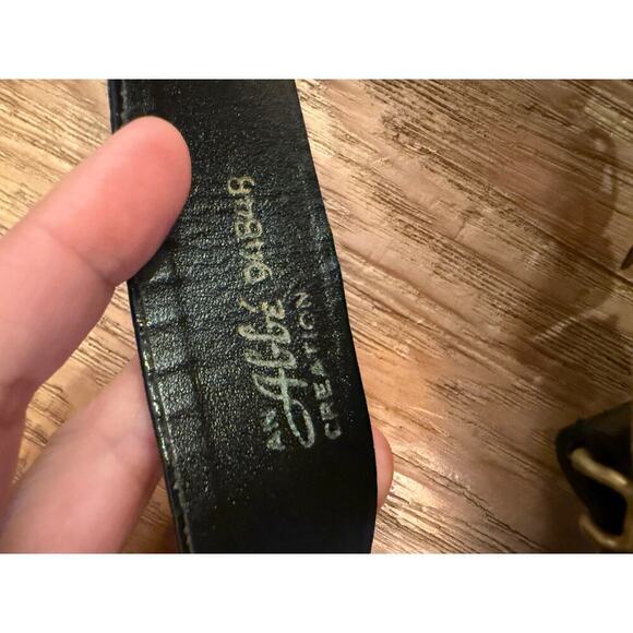VTG Abbe Creation Gold Leaf Belt Fits 30 inch waist - Picture 4 of 5